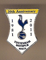 Badge Tottenham Hotspurs Fc 1 Supporters Club Malta